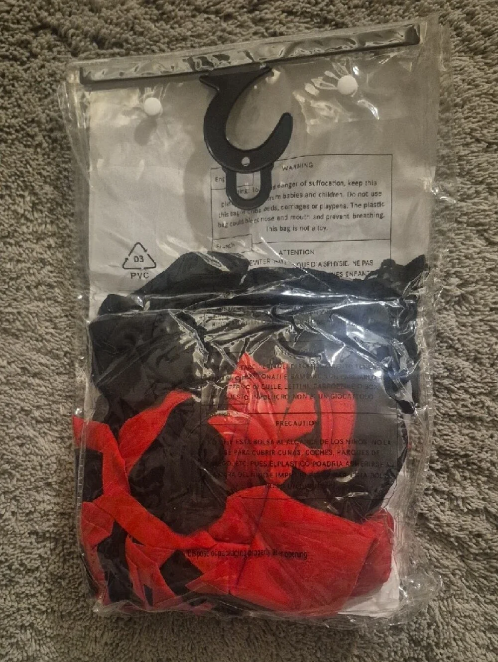 Leg Avenue Black and Red Ninja Costume Set - Picture 2 of 5